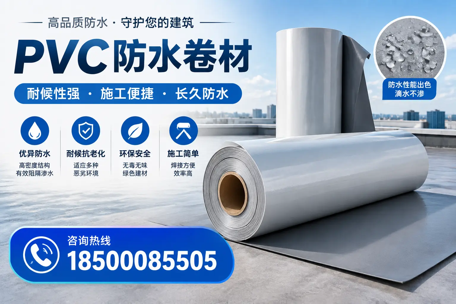 pvc防水卷材在果洛的行业应用前景分析